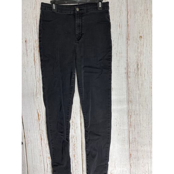 Fashion Nova Skinny Jeans Junior Size 13 Gray Cotton Denim High Rise Casual - Picture 1 of 4